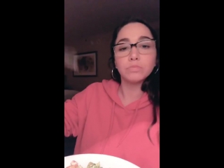 karlee gray makes faces at dinner, porn star model