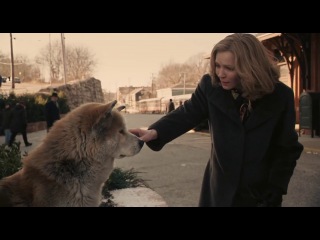 hachiko with the hostess (the most touching moment) (many people cry at this moment)